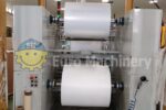 Vacuum bag making machine ELBA SA-V-90. Bag making machine able to produce pouch bags, 3 side sealing bags, and vacuum bags.